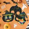 Wrapables 18pc Halloween Scratch Arts Masks, Rainbow Colored DIY Craft Mask